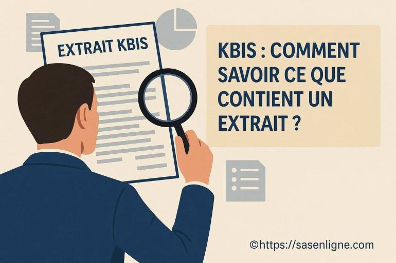 Kbis : comment savoir ce que contient un extrait ?