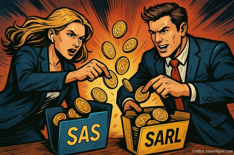 Illustration débat financier SAS contre SARL