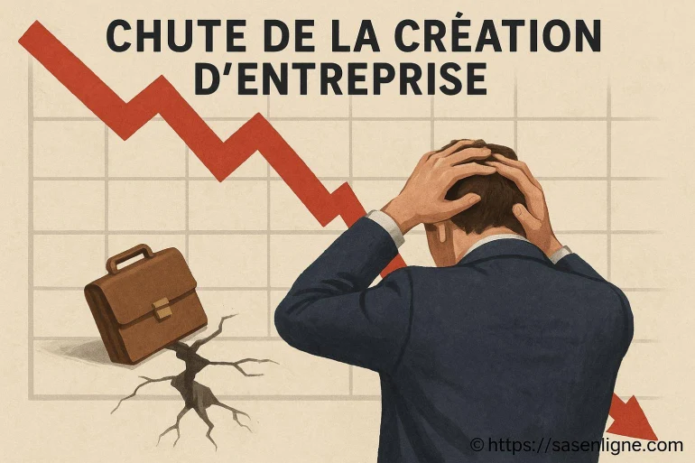 Chute de la création d'entreprise et de l'auto-entrepreneuriat en mai 2025