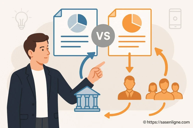 Illustration comparaison données institutionnelles et utilisateurs