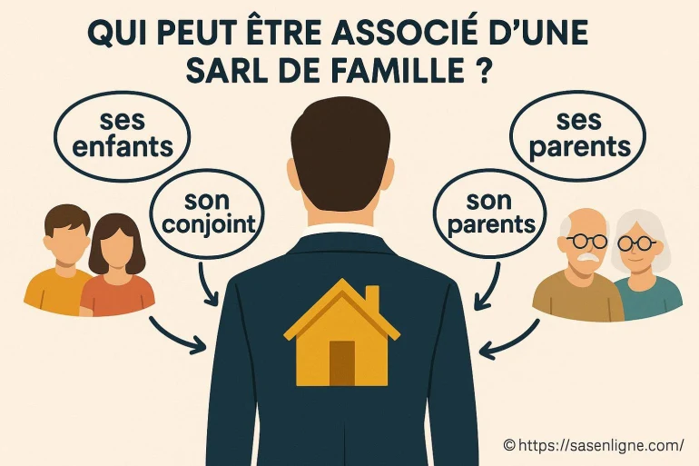 Qui peut être associé d'une SARL de famille ?