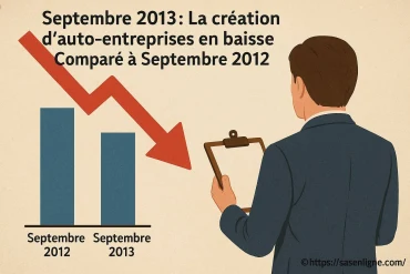 Baisse des créations d'auto-entreprises en septembre 2013 comparée à septembre 2012