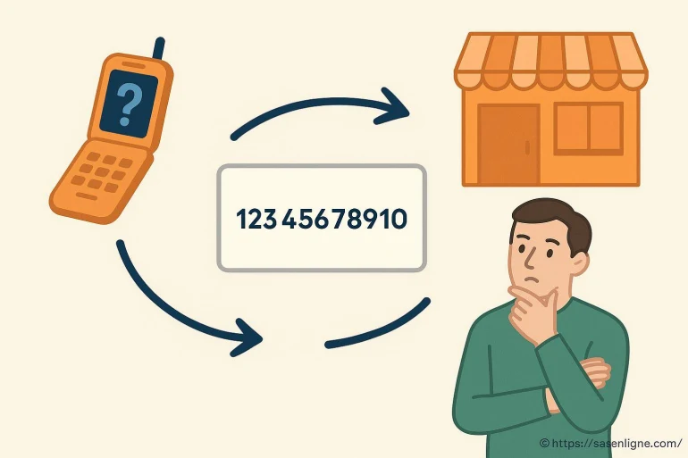 Illustration transfert numéro téléphone boutique