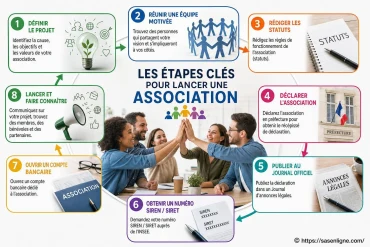 Les étapes clés pour lancer une association