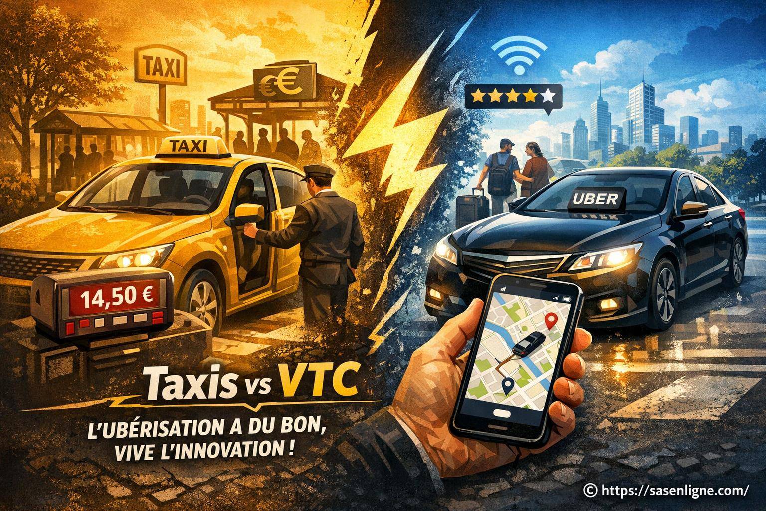 Taxis vs vtc : comprendre l'uberisation et ses enjeux pour l'innovation